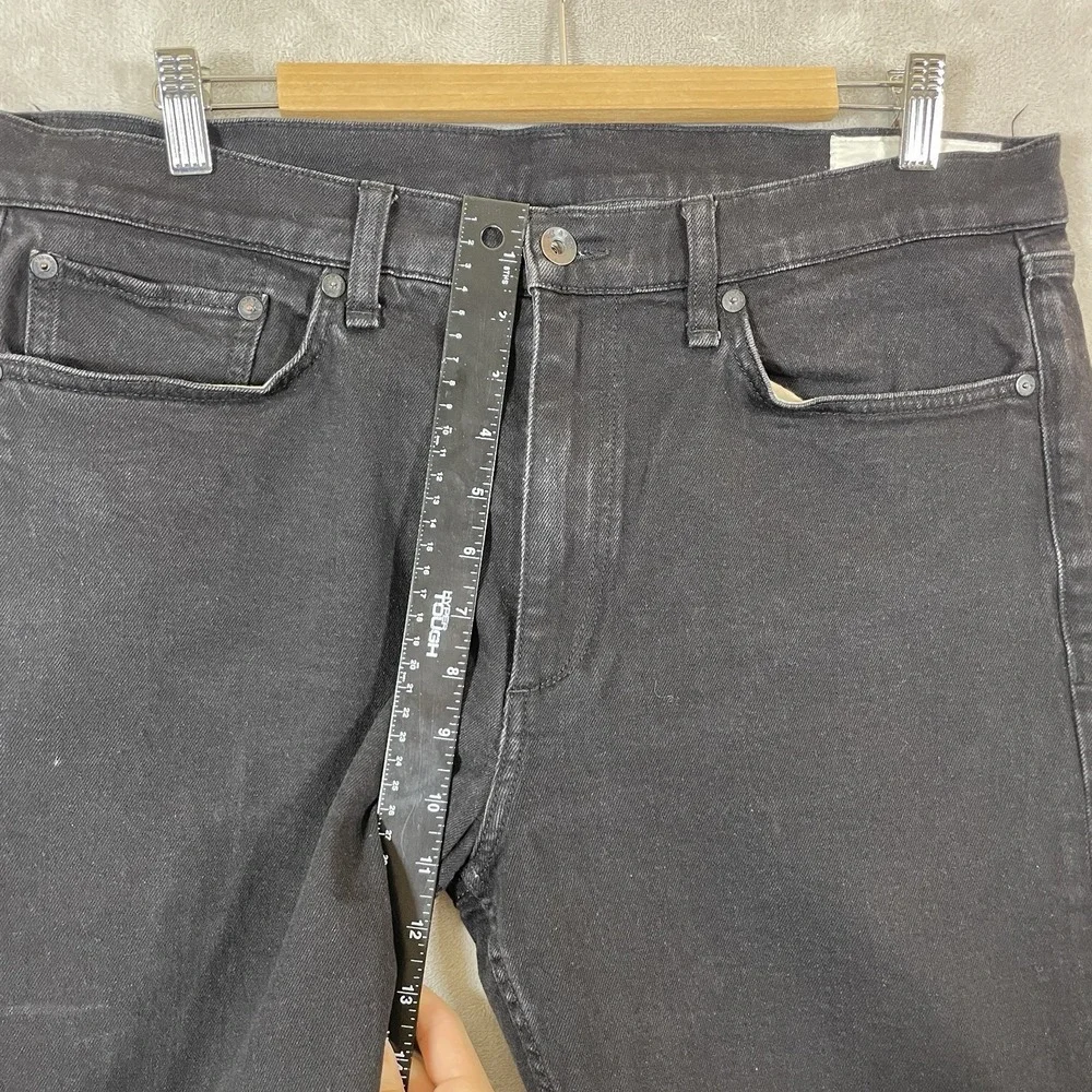 Rag And Bone Fit 2 Slim Black Jeans Mens 36x32 (fit 36x26 *hemmed*)